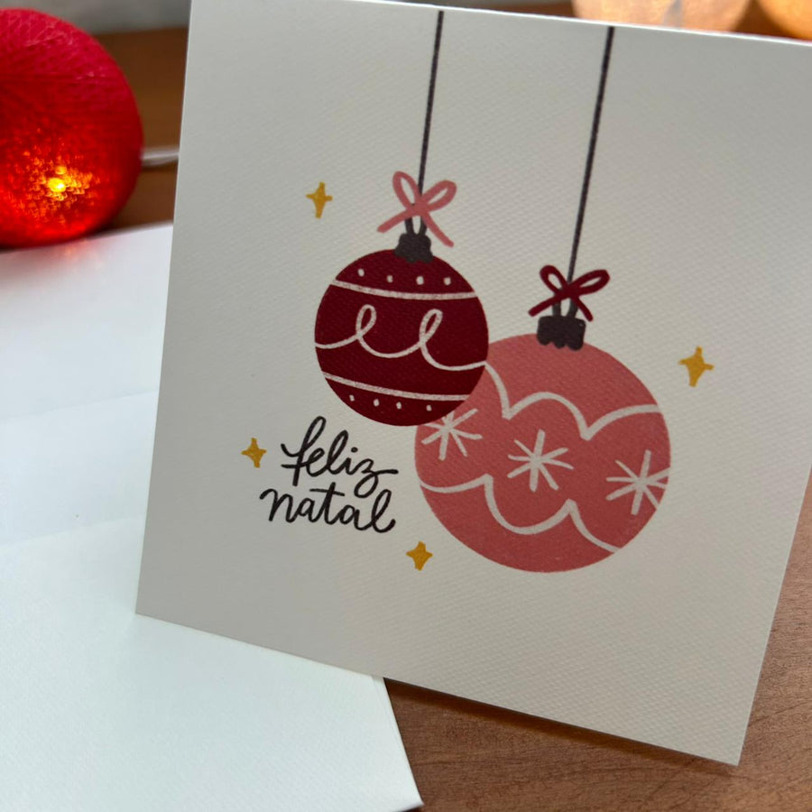 Cartão de Natal Bola