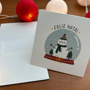 Cartão de Natal Globo de Neve