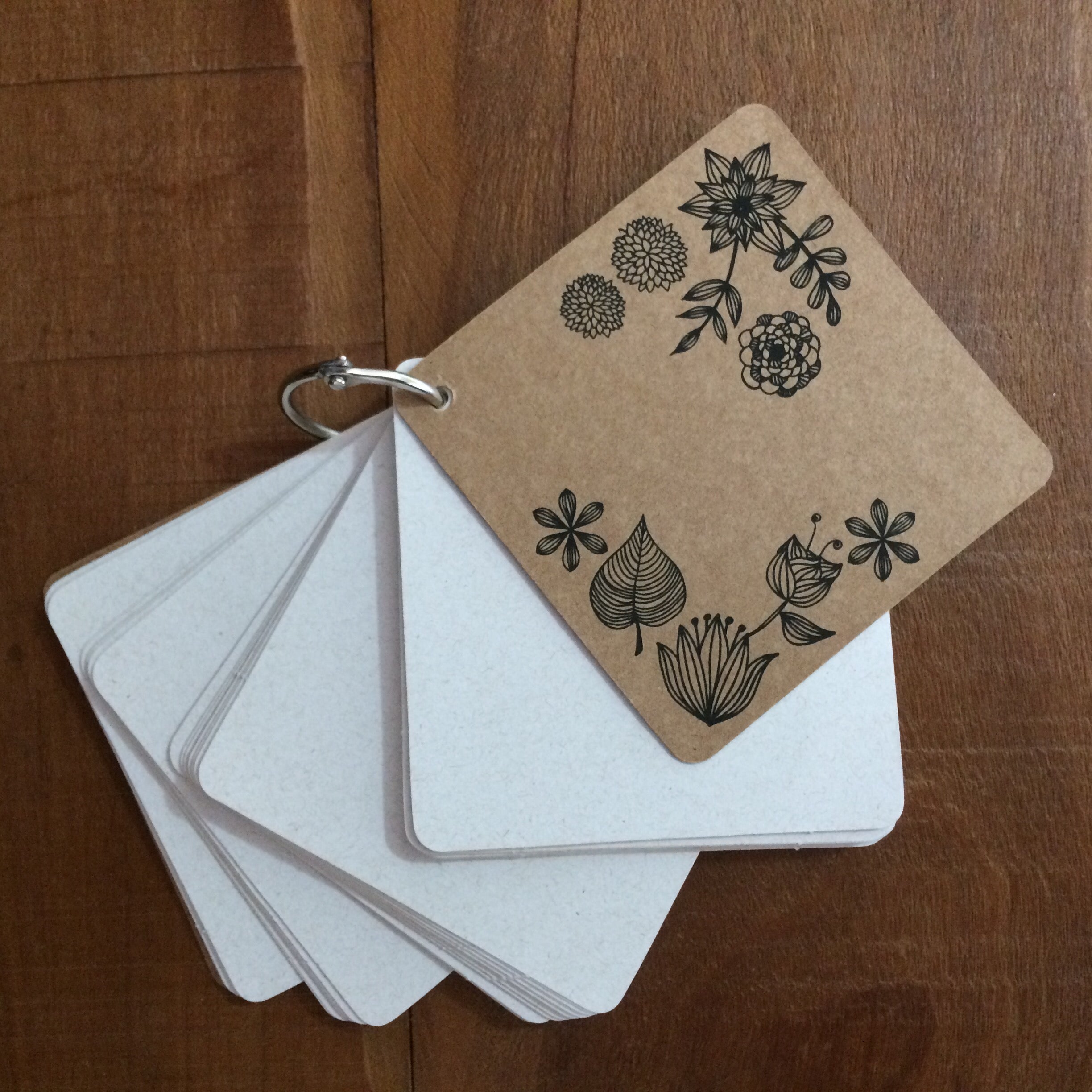 Bloco de Anotações Kraft Mini Wedding Argolado